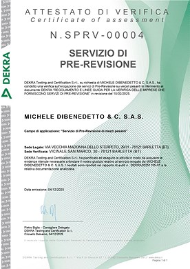 Dibenedetto - Attestato di Verifica
